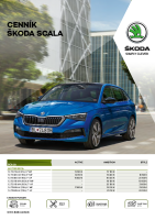 Skoda Scala - cennik 2020 SK EUR